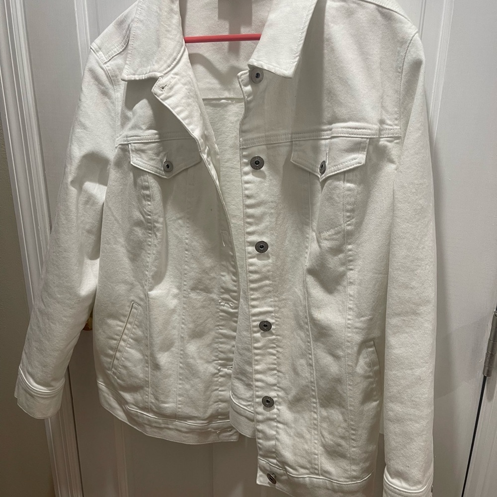 Style & Co. White Denim Jacket - Women's Trucker
